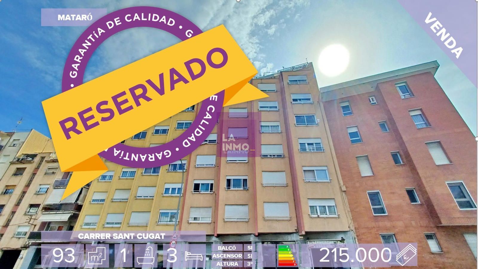 Piso en venta Mataró, Barcelona. Ref: 1389. 