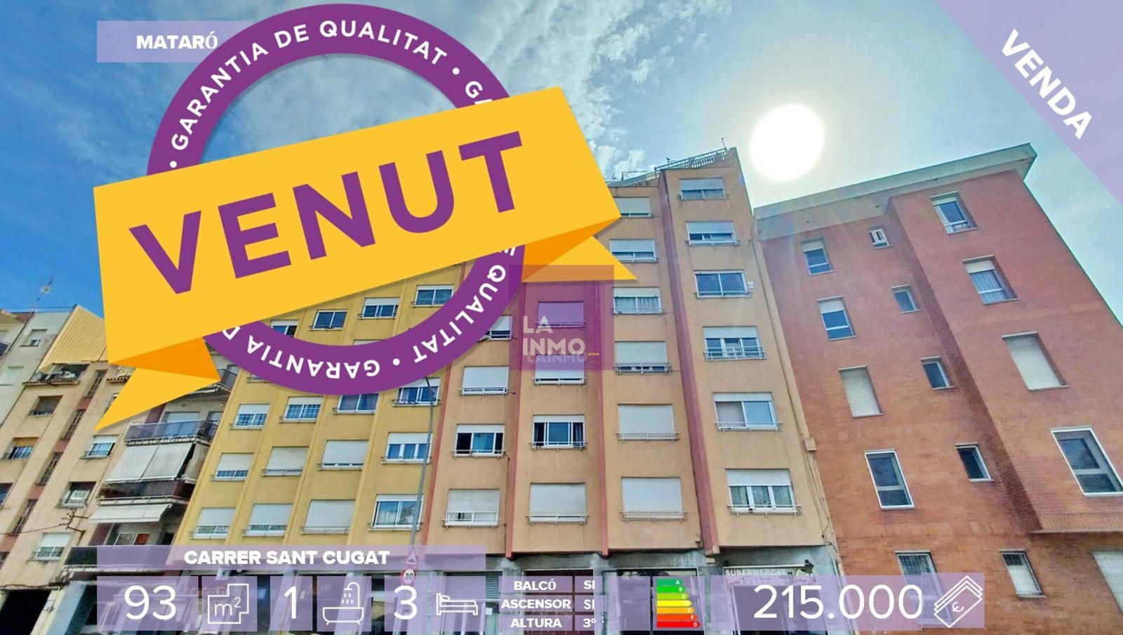 Piso en venta Mataró, Barcelona. Ref: 1389. 