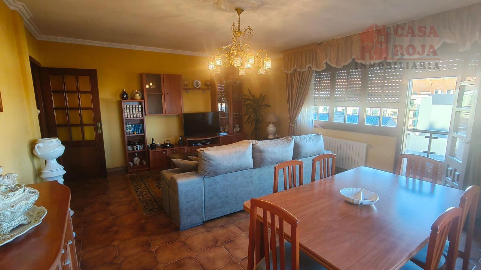 Salón - Casa con ascensor y vistas a la ría en As Barxas (Moaña).