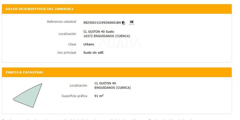 Parcela en venta Enguidanos, Cuenca. Ref: 5311. ALTALIA