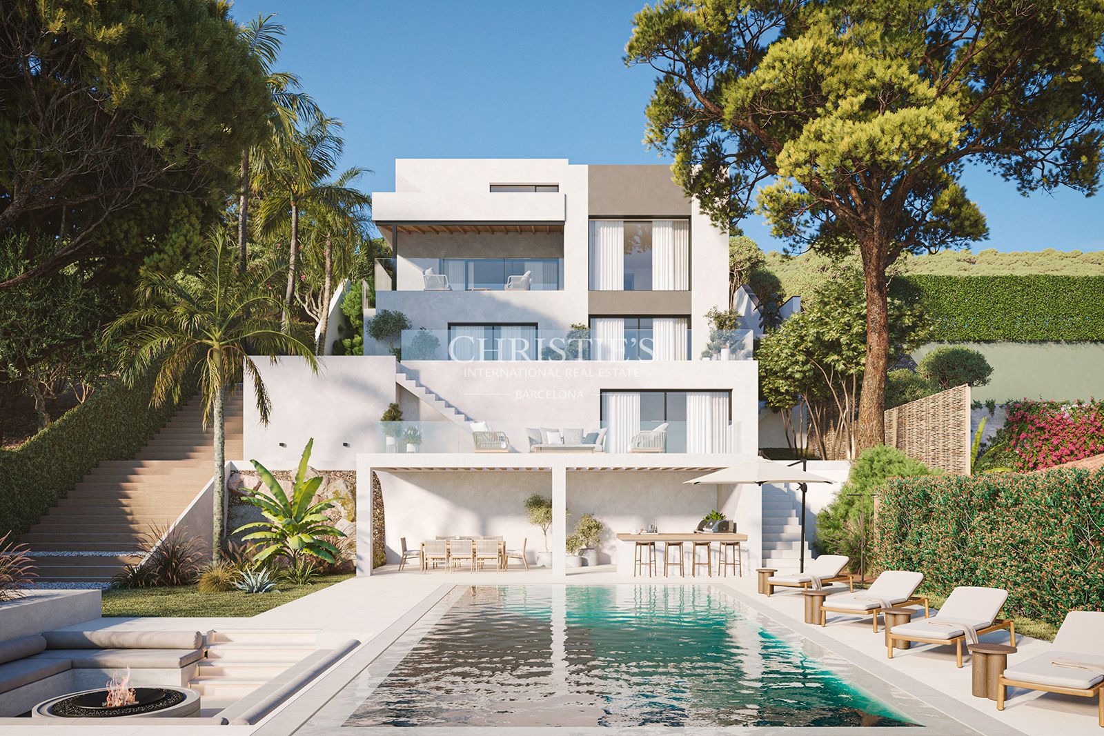 Completely renovated contemporary villa in Arenys de Mar with sea views. 4 habitaciones, 4 baños, 395 m² en venta.