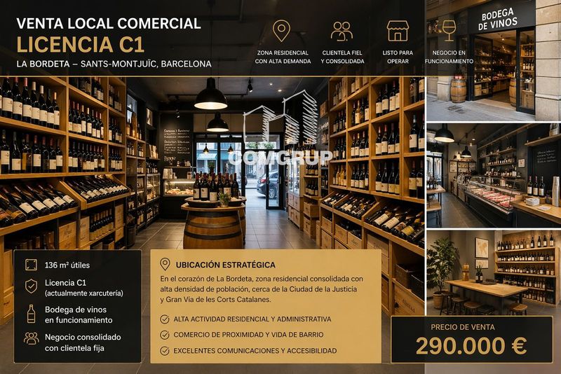 Local Comercial en venda Barcelona. Ref: 1468. Comgrup
