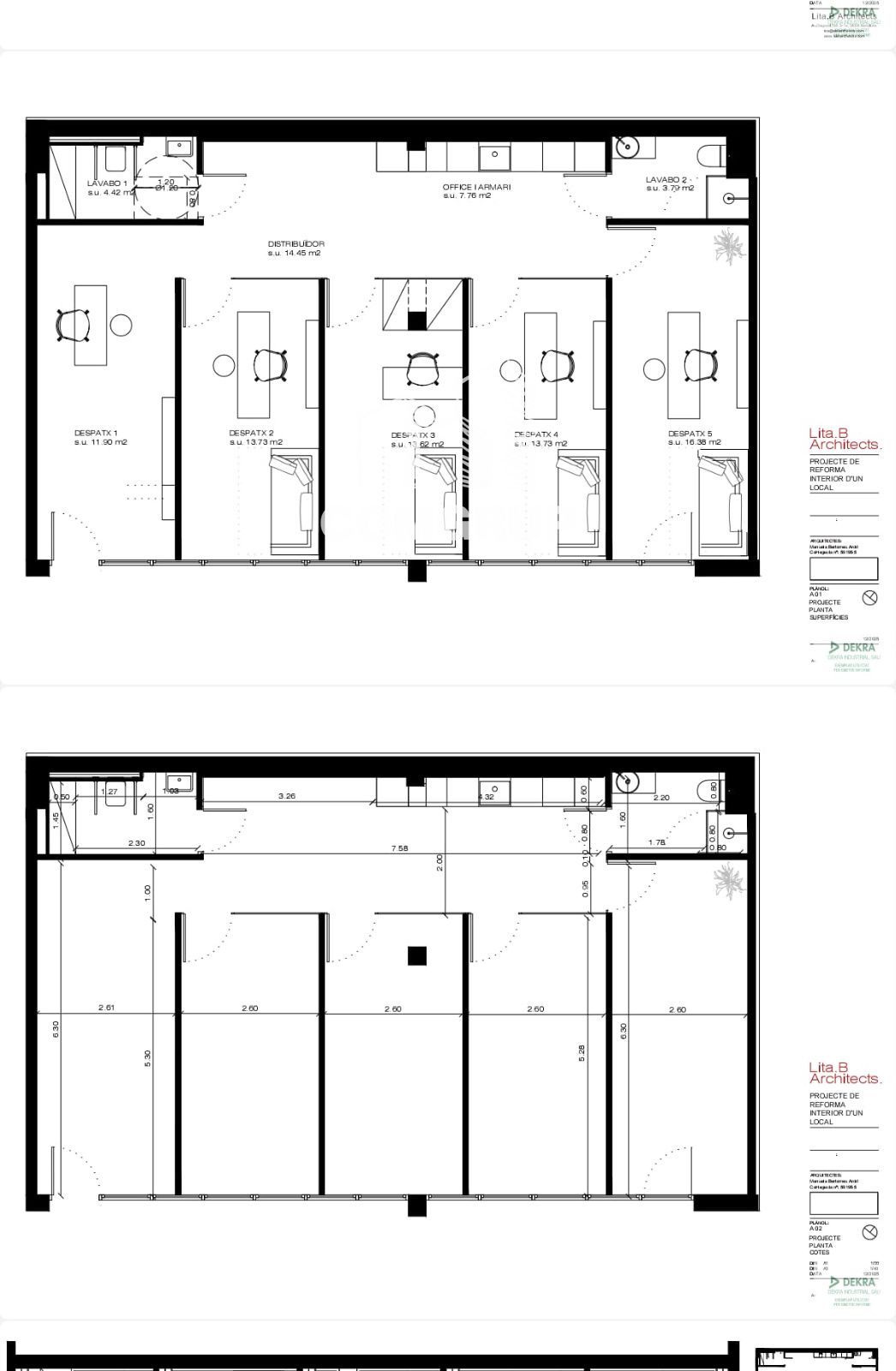 plano - Alquiler de local comercial en  Sant Antoni  l´Eixample Esquerra.