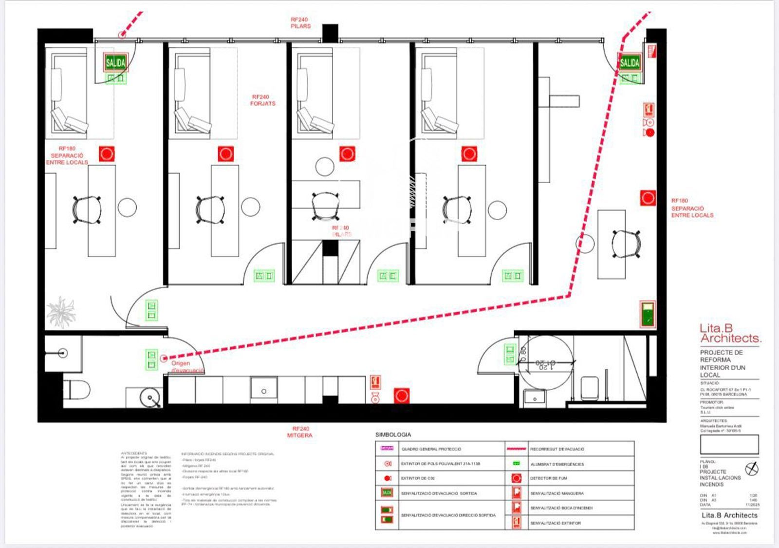 plano - Venta de Local Comercial en Sant Antoni, Eixample Esquerra.