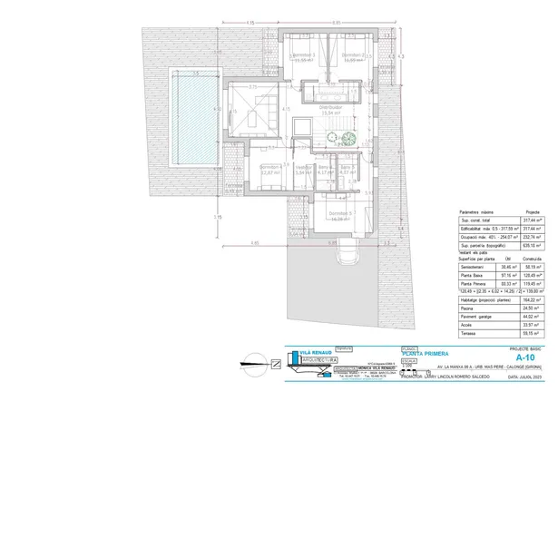 MAS PERE A - Habitatge Unifamiliar d´Obra Nova amb Piscina