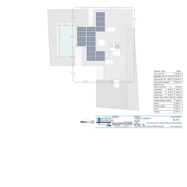 MAS PERE A - Habitatge Unifamiliar d´Obra Nova amb Piscina