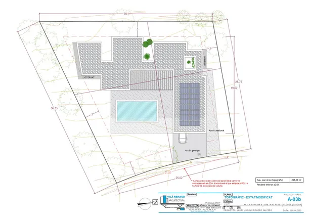 MAS PERE B - Habitatge Unifamiliar d´Obra Nova amb Piscina