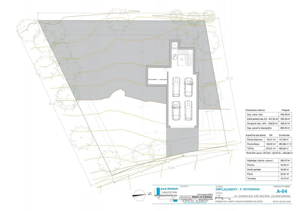 MAS PERE B - Habitatge Unifamiliar d´Obra Nova amb Piscina