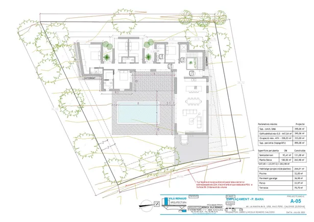 MAS PERE B - Habitatge Unifamiliar d´Obra Nova amb Piscina