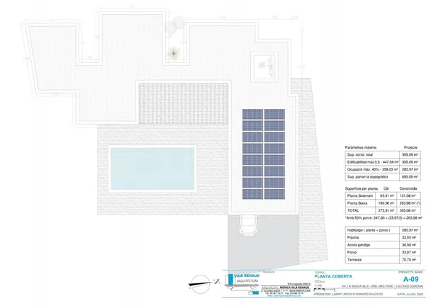 MAS PERE B - Habitatge Unifamiliar d´Obra Nova amb Piscina