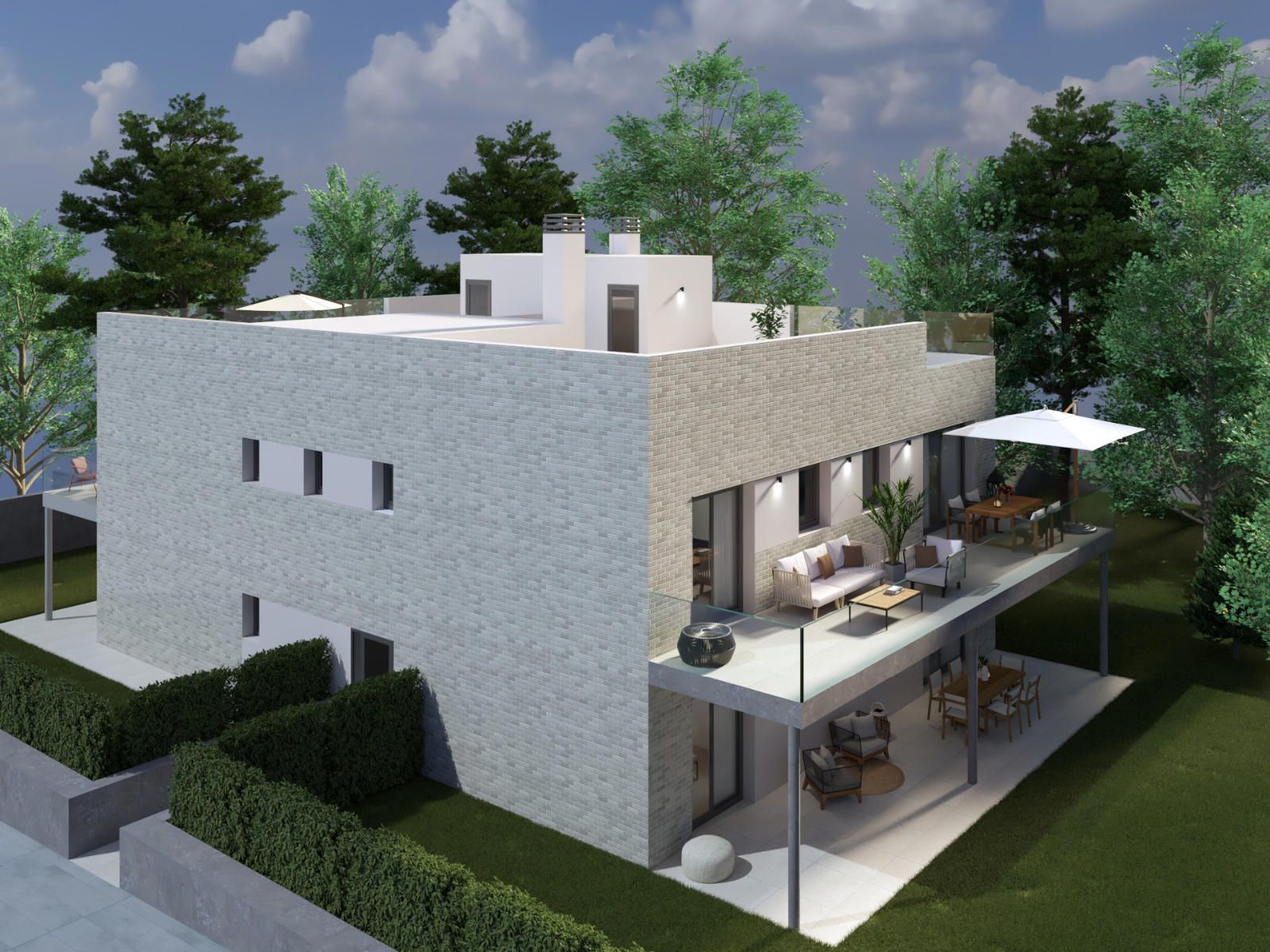 Els Pins d’Arenys – Baixos, amb jardí i piscina.