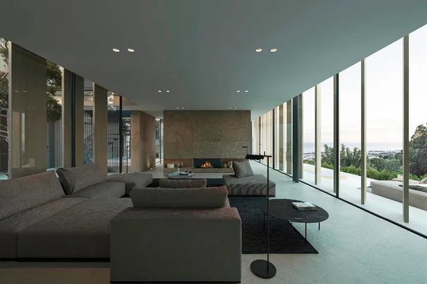 Detached villa with endless sea and mountain views