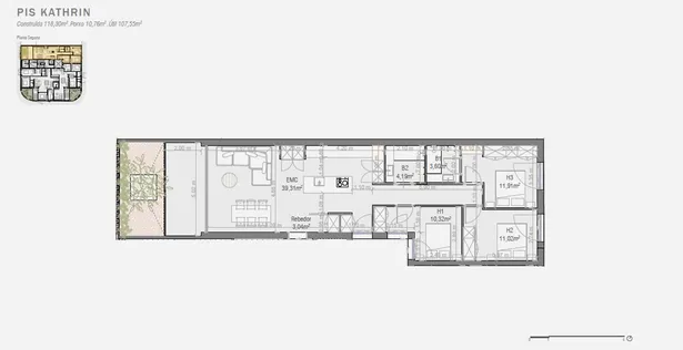 Venta de apartamento de obra nueva con piscina en Tamariu