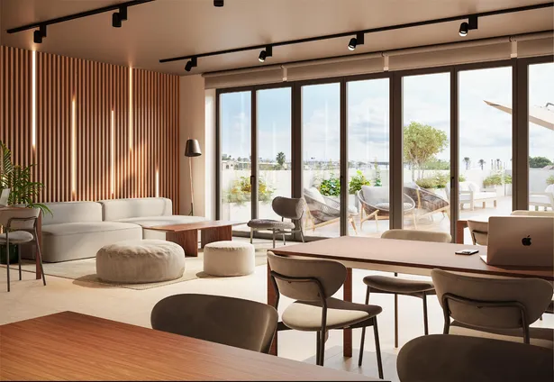 Newly built seafront apartments with a large terrace, featuring 3 bedrooms and 2 bathrooms.