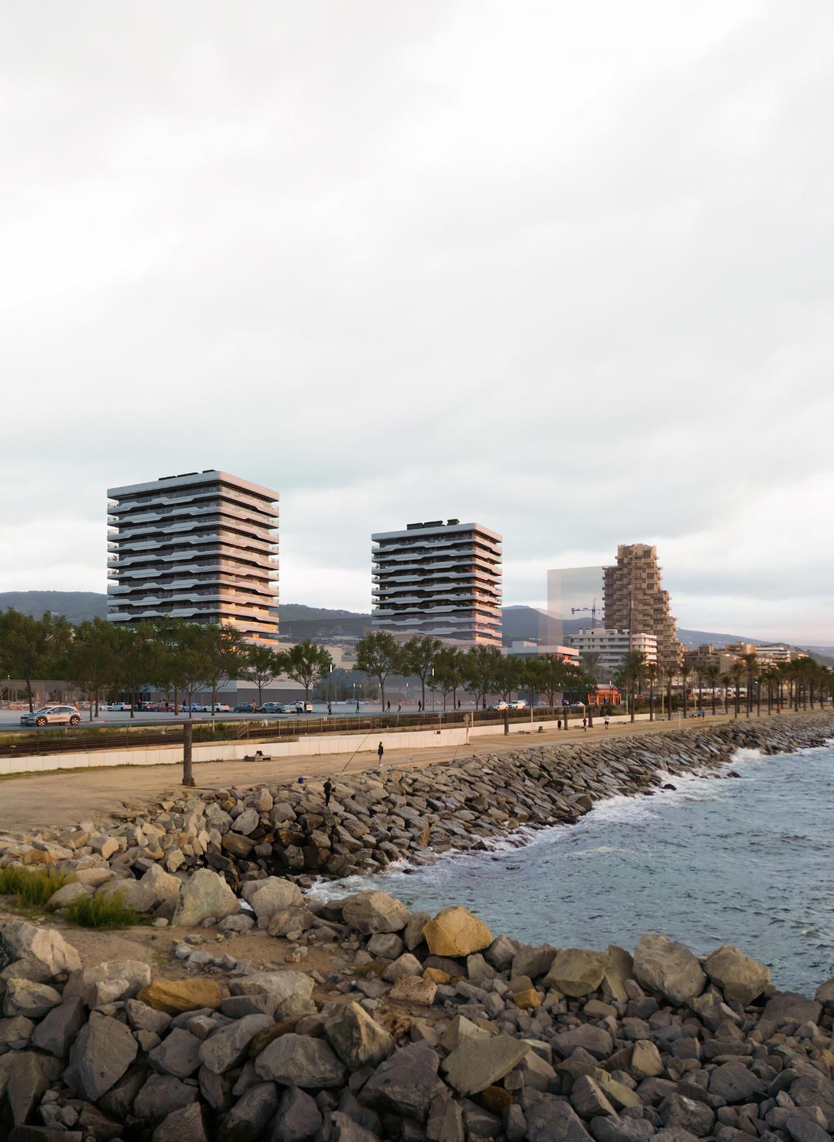 Pis d´obra nova a primera línia de mar amb gran terrassa, disposa de 3 habitacions i 2 banys.