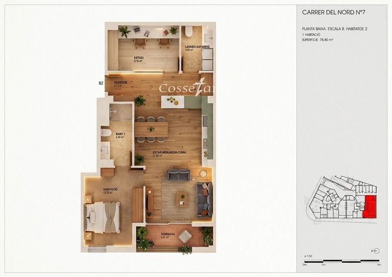 Piso en venta Torredembarra, Tarragona. Ref: 1311. Finques Cossetània S.C.P.