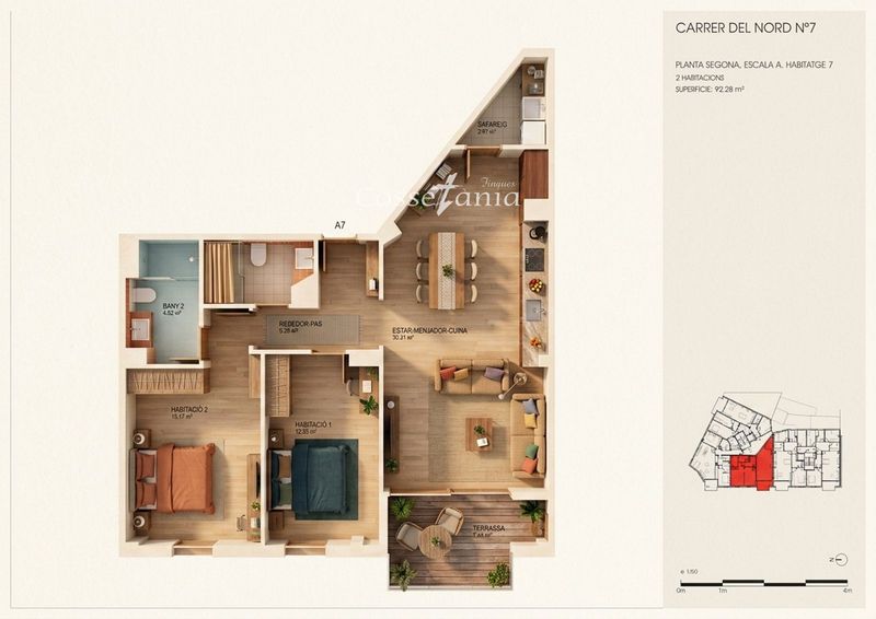 Piso en venta Torredembarra, Tarragona. Ref: 1387. Finques Cossetània S.C.P.