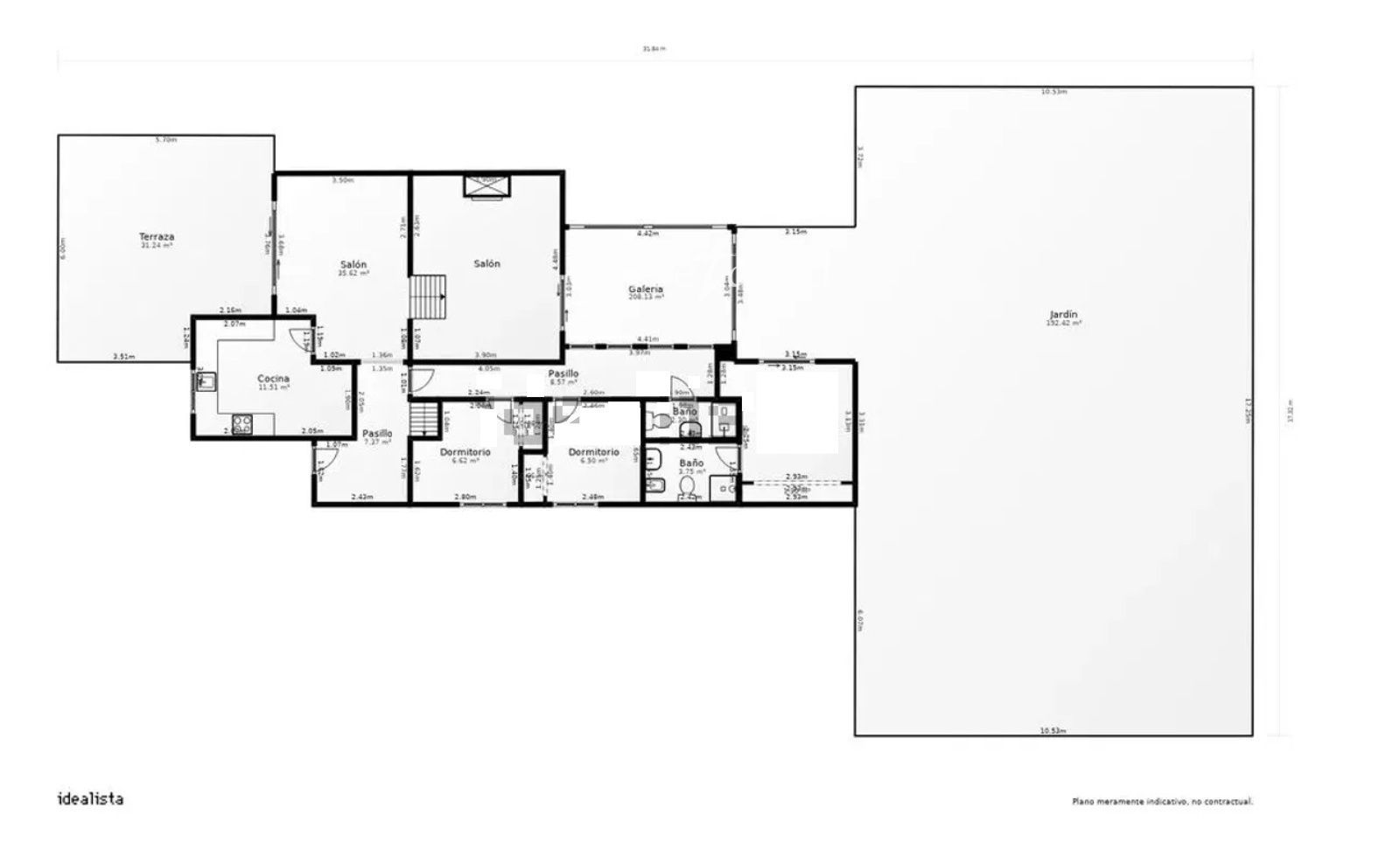 Plano - Chalet de 6 hab. con piscina y placas solares