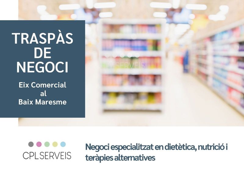 Local Comercial en alquiler y traspaso Montgat, Barcelona. Ref: 1013. CPL SERVEIS