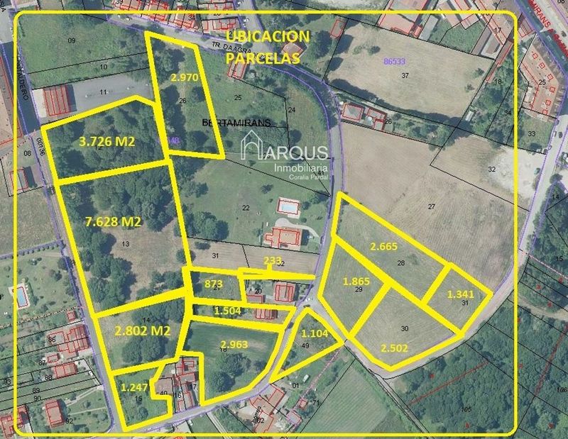 Parcela en venta Ames, A Coruña. Ref: 1126. Arqus Inmobiliaria