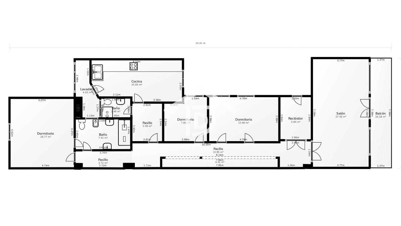AMPLITUD, LUZ Y ELEGANCIA EN UNA VIVIENDA EXTERIOR
