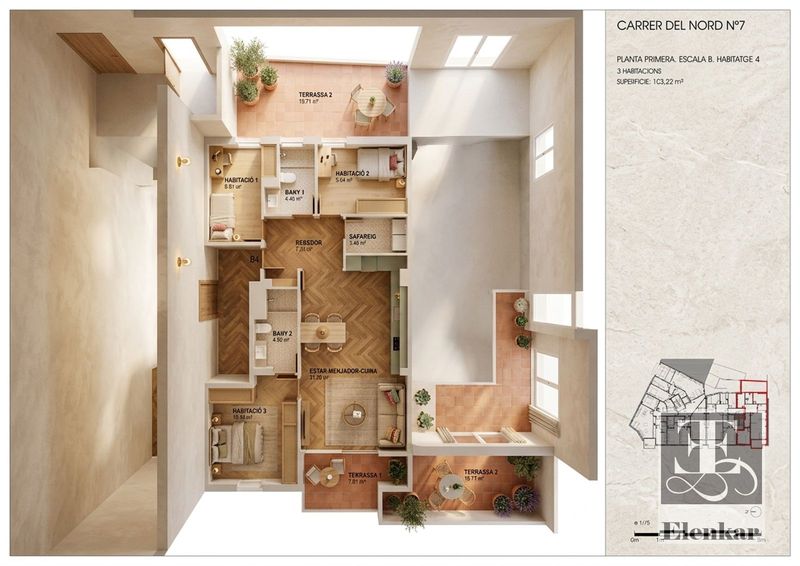 Piso en venta Torredembarra, Tarragona. Ref: 1416. Elenkar