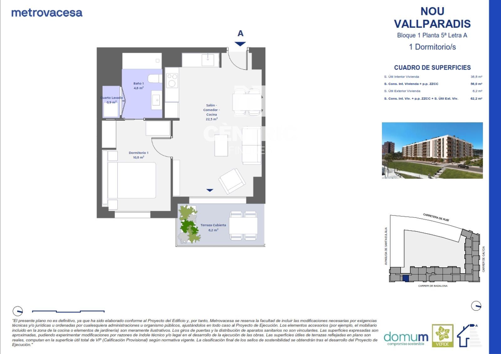 Flat for sale Terrassa, Barcelona. Ref: 3549. Centric Finques