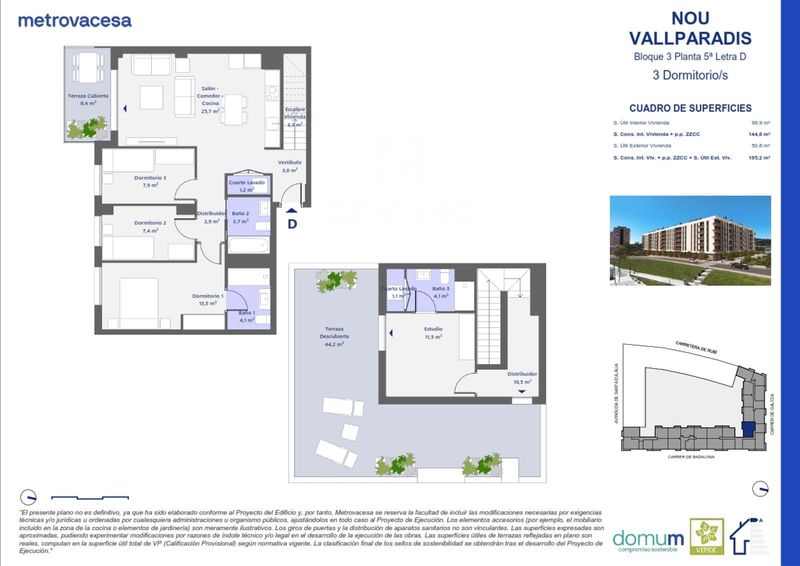 Pis en venda  a Terrassa, Barcelona . Ref: 3553. Centric Finques