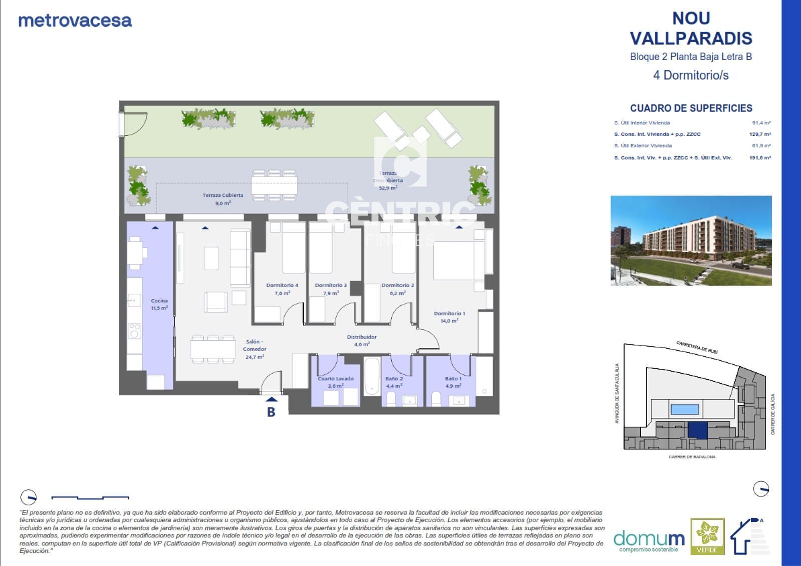 Piso en venta Terrassa, Barcelona. Ref: 3645. Centric Finques