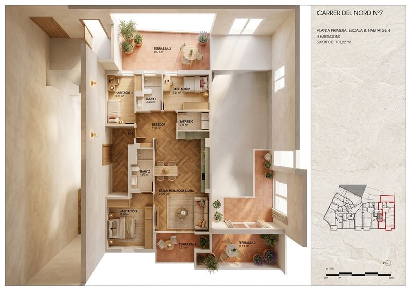 Piso en venta Torredembarra, Tarragona. Ref: 1796. Finques Sant Telm