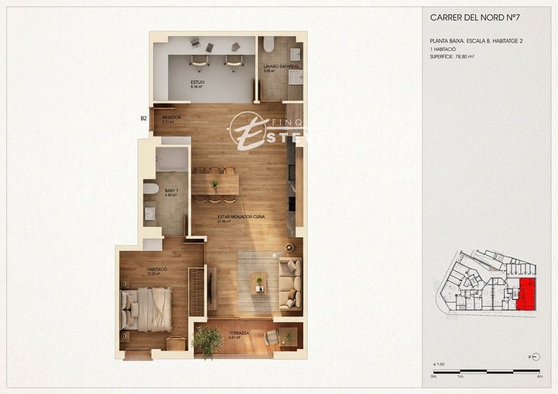 Piso en venta Torredembarra, Tarragona. Ref: 1804. Finques Esteve