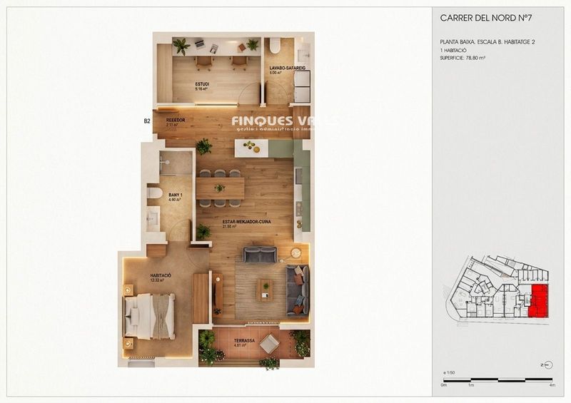 Piso en venta Torredembarra, Tarragona. Ref: 1410. Finques Valls