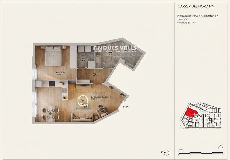 Piso en venta Torredembarra, Tarragona. Ref: 1435. Finques Valls