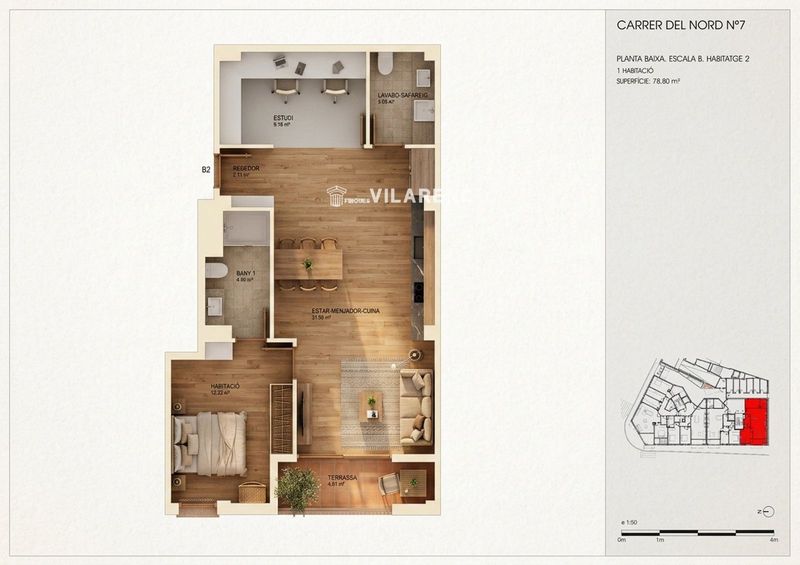 Piso en venta Torredembarra, Tarragona. Ref: 1855. Finques Vilarenc