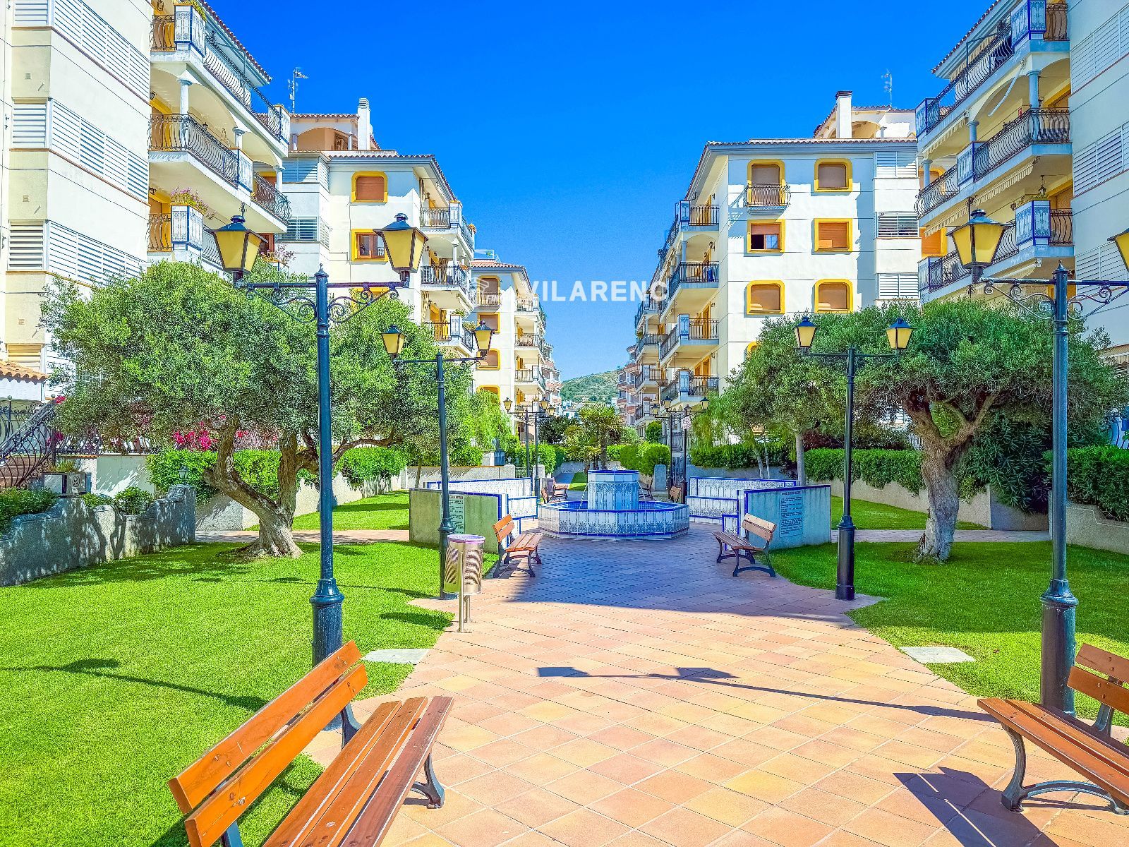 Jardines comunitarios - Calafell: piso de 3 habitaciones, piscina y garaje