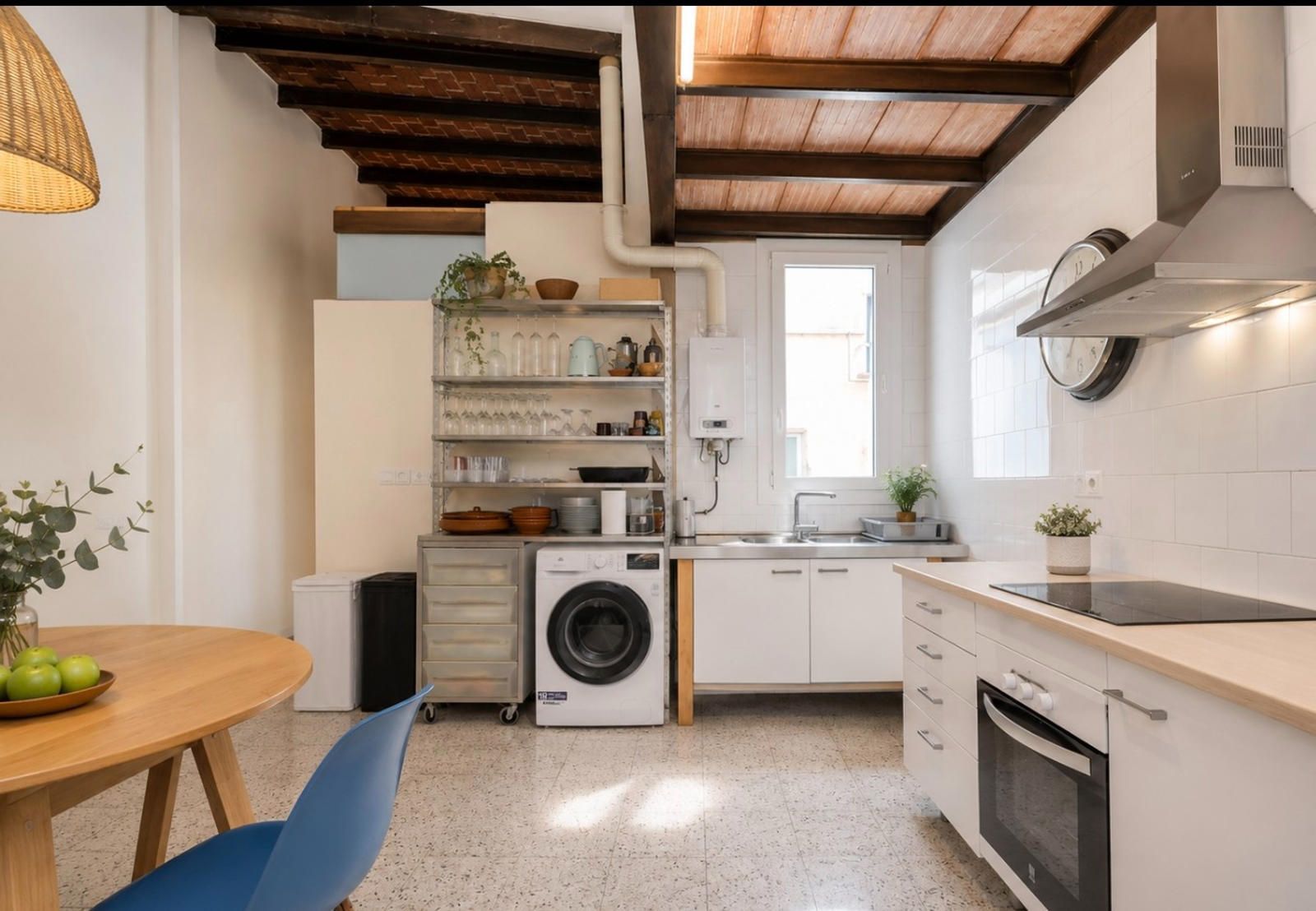Cocina - Loft exterior de estilo industrial en el Born
