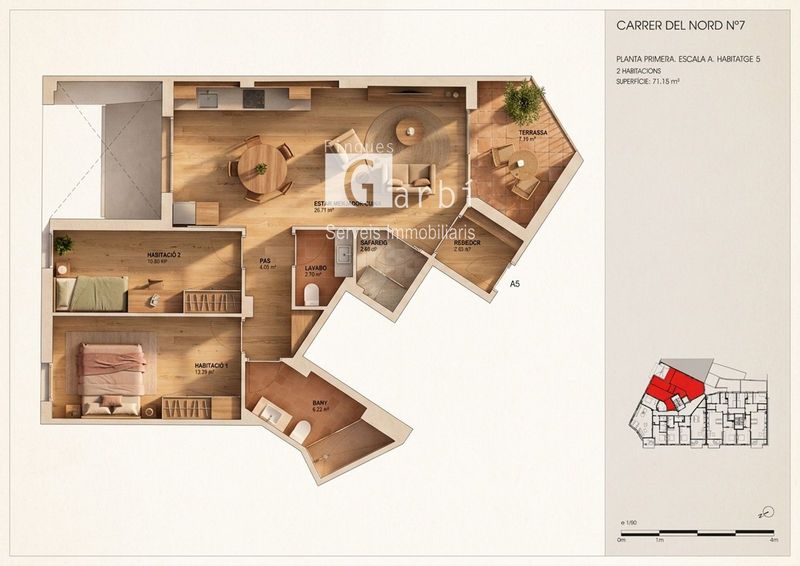 Piso en venta Torredembarra, Tarragona. Ref: 1602. Finques Garbi