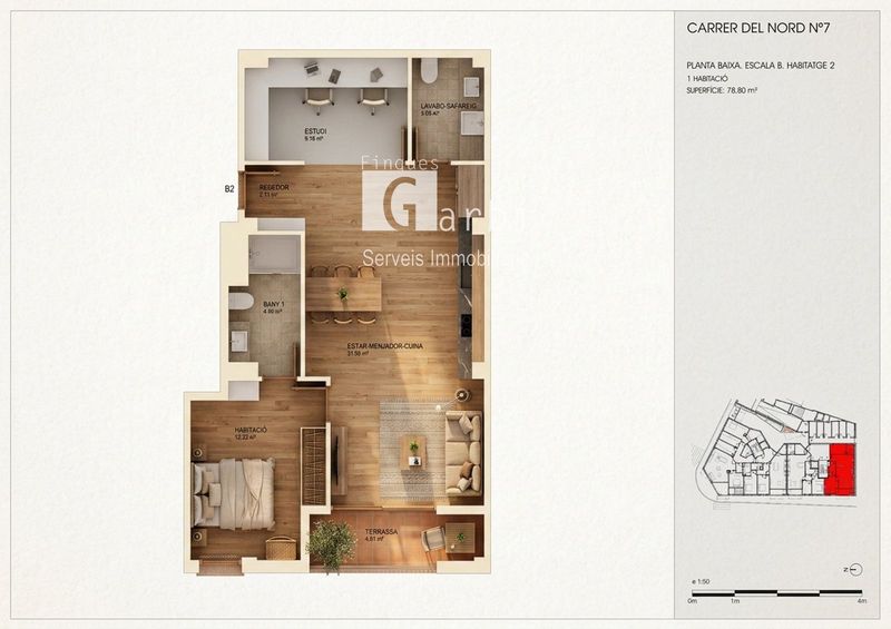 Piso en venta Torredembarra, Tarragona. Ref: 1603. Finques Garbi