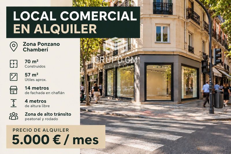 Comercial Premise for rent Madrid. Ref: 1392. Grupo GM Real Estate