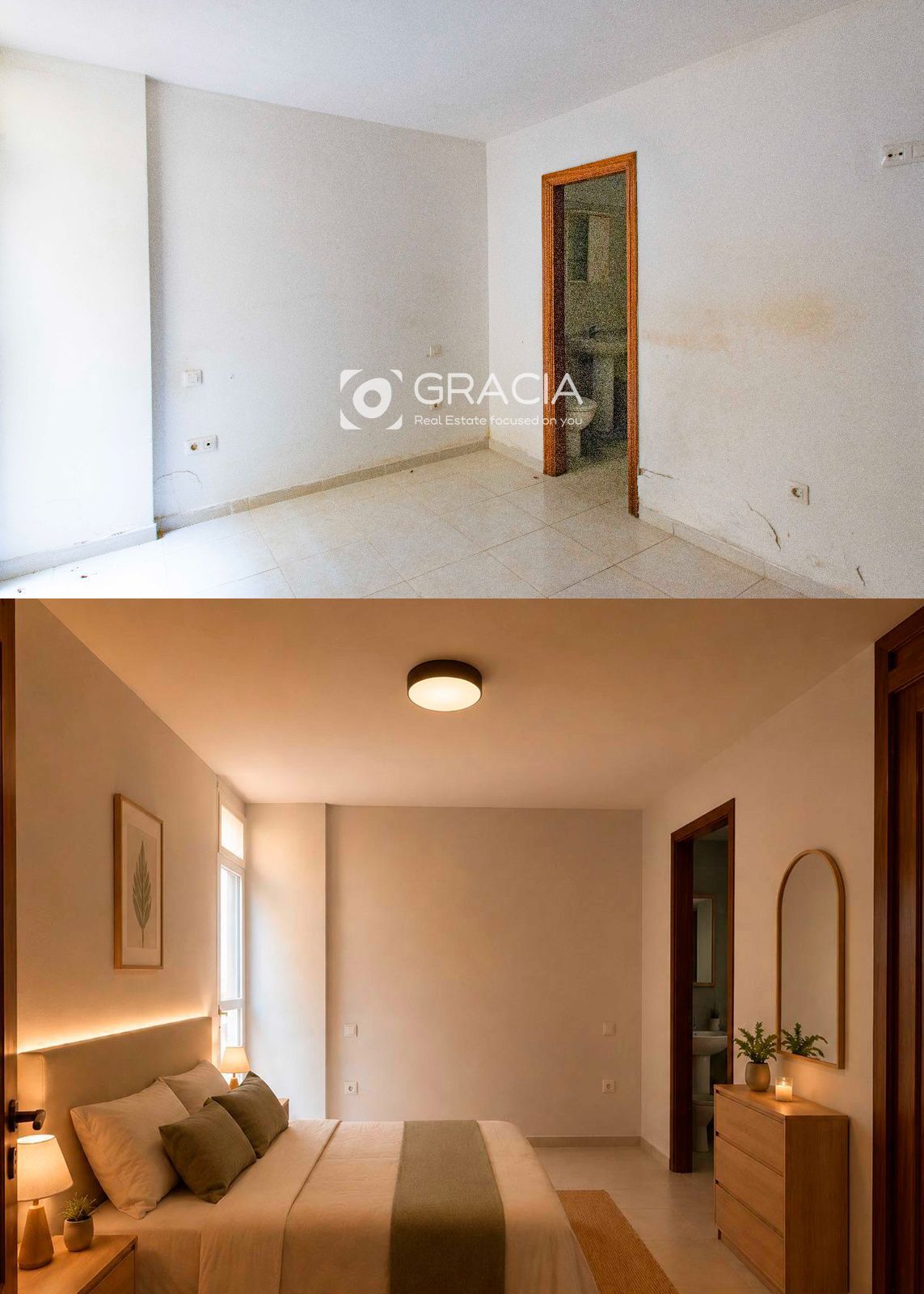 dormitorio 1 render - Piso en Cabo Blanco,zona La Trujilla, 2 dormitorios y dos baños