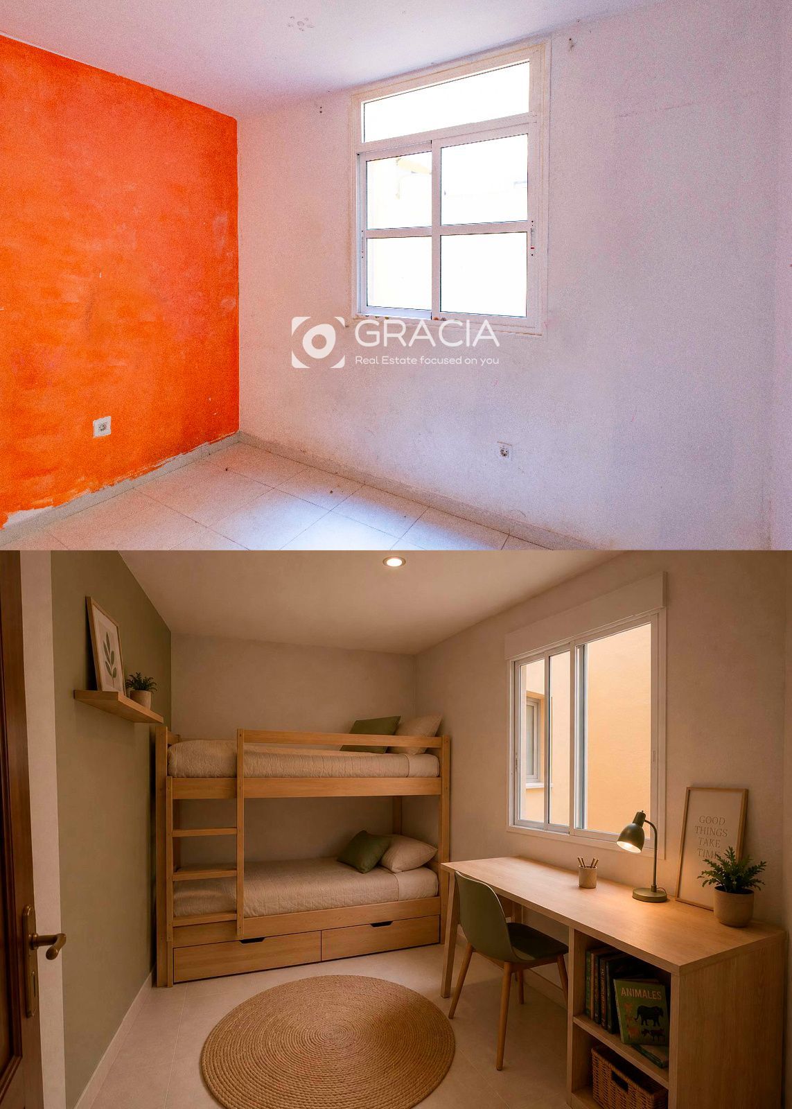 dormitorio 2 render - Piso en Cabo Blanco,zona La Trujilla, 2 dormitorios y dos baños