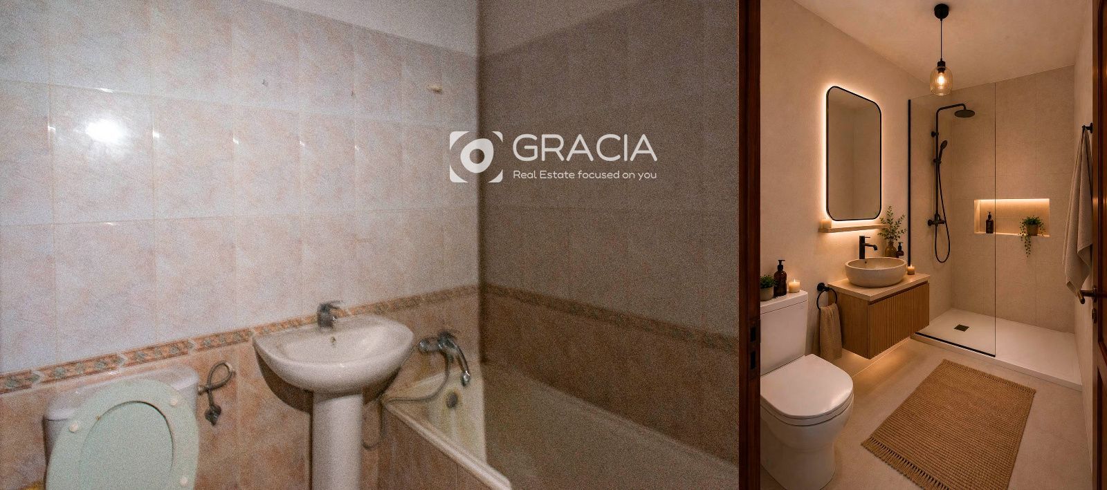 baño 2 render - Piso en Cabo Blanco,zona La Trujilla, 2 dormitorios y dos baños