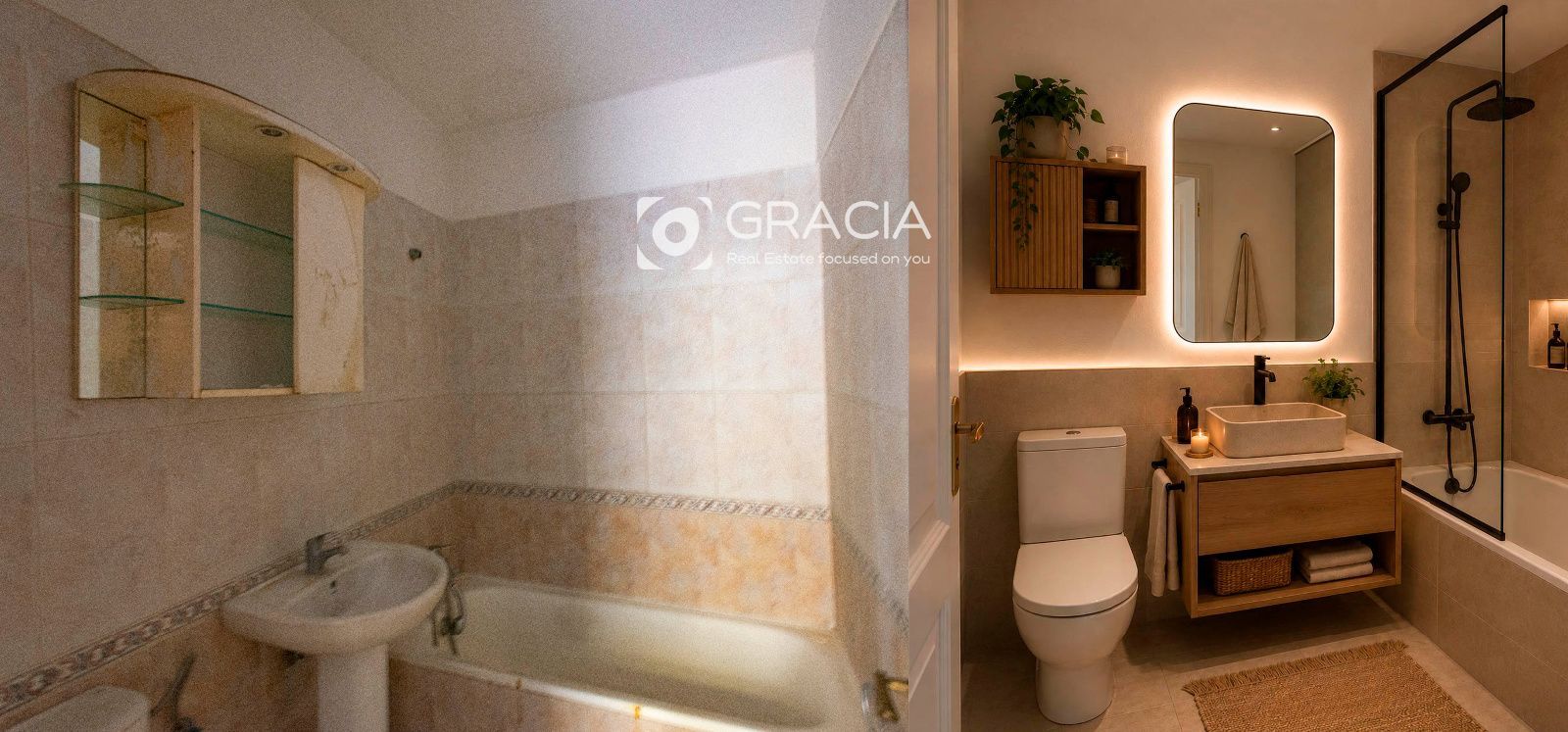 baño 1 render - Piso en Cabo Blanco,zona La Trujilla, 2 dormitorios y dos baños
