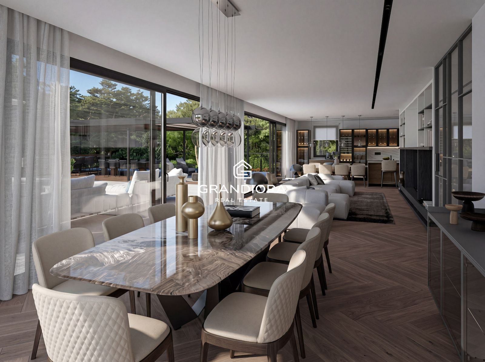 Espectacular villa de obra nueva con vistas al mar y pista de tenis en Sant Andreu de Llavaneres - Imagen 10