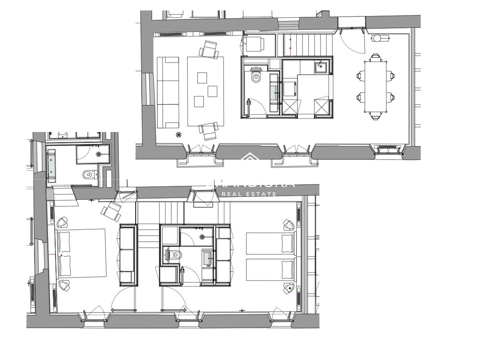 Dúplex de 150 m² con terraza y vistas a Sant Just en el Palau Moxó, Barrio Gótico - Imagen 43