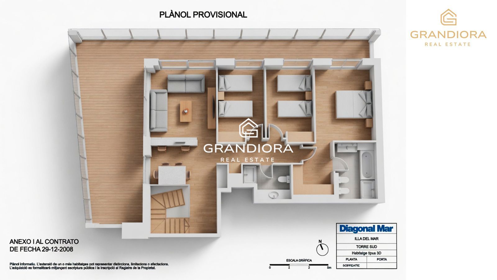 Ático dúplex exclusivo en primera línea de mar en Barcelona con terraza, piscina privada y vistas panorámicas - Imagen 48