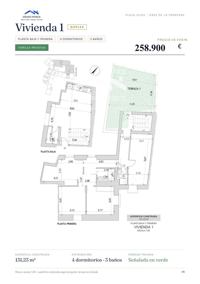 Dúplex en venta Jerez De La Frontera, Cádiz. Ref: 3314. Grupo Ponce 