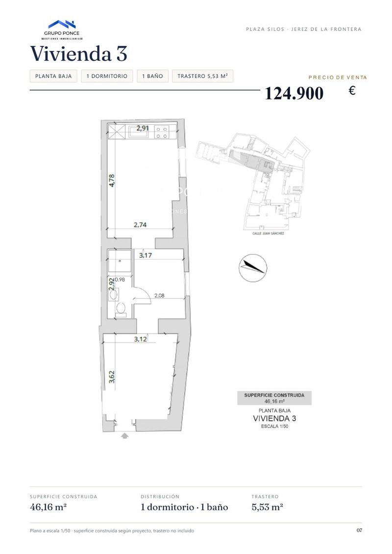 Piso en venta Jerez De La Frontera, Cádiz. Ref: 3317. Grupo Ponce 