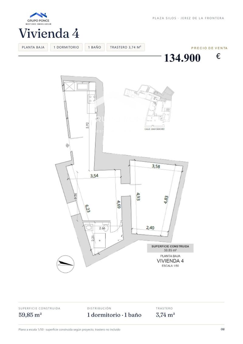 Piso en venta Jerez De La Frontera, Cádiz. Ref: 3318. Grupo Ponce 
