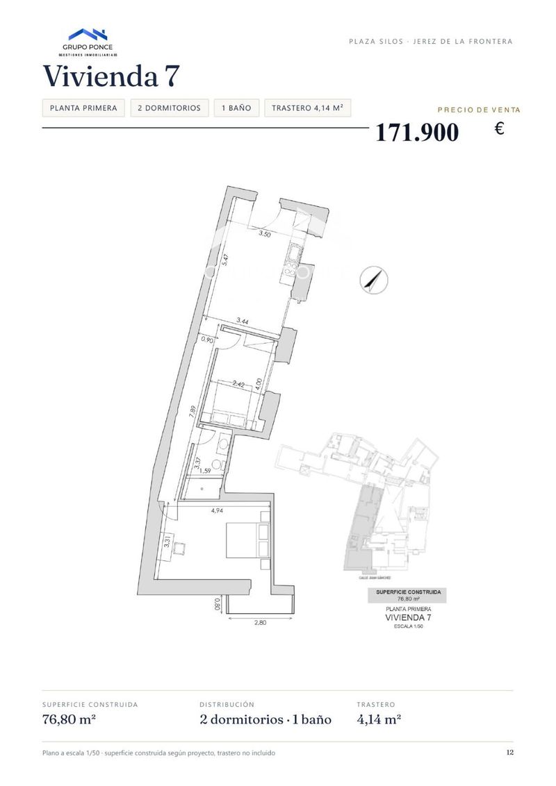 Piso en venta Jerez De La Frontera, Cádiz. Ref: 3323. Grupo Ponce 